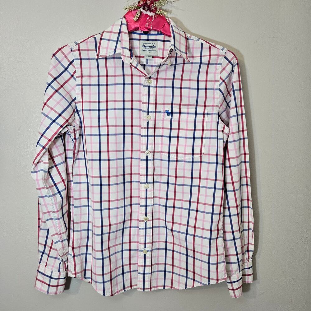 Abercrombie & Fitch Men’s Size Sm Button Down Y2K Muscle Fit